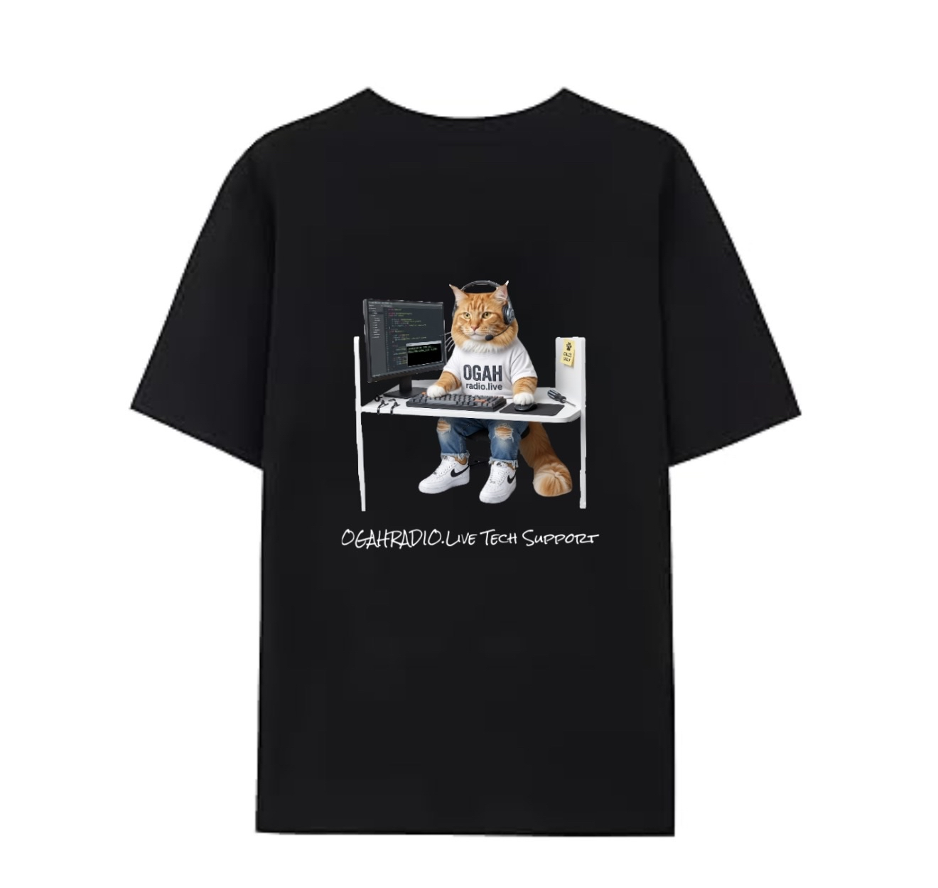 CharlieMeng - OGAHRADIO.live Tech Support Shirt