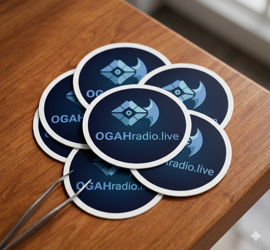 OGAHRADIO - DESTINY 3 Stickers 3” (6 Pack) - Image 4