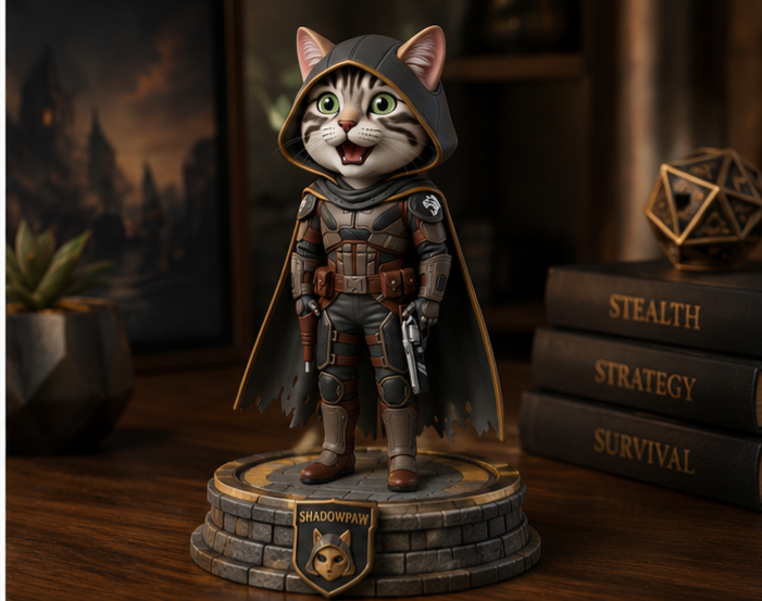 🐾🗡️ Shadow hunter Caddy – The Stealthy Legend 🗡️🐾 - Image 2