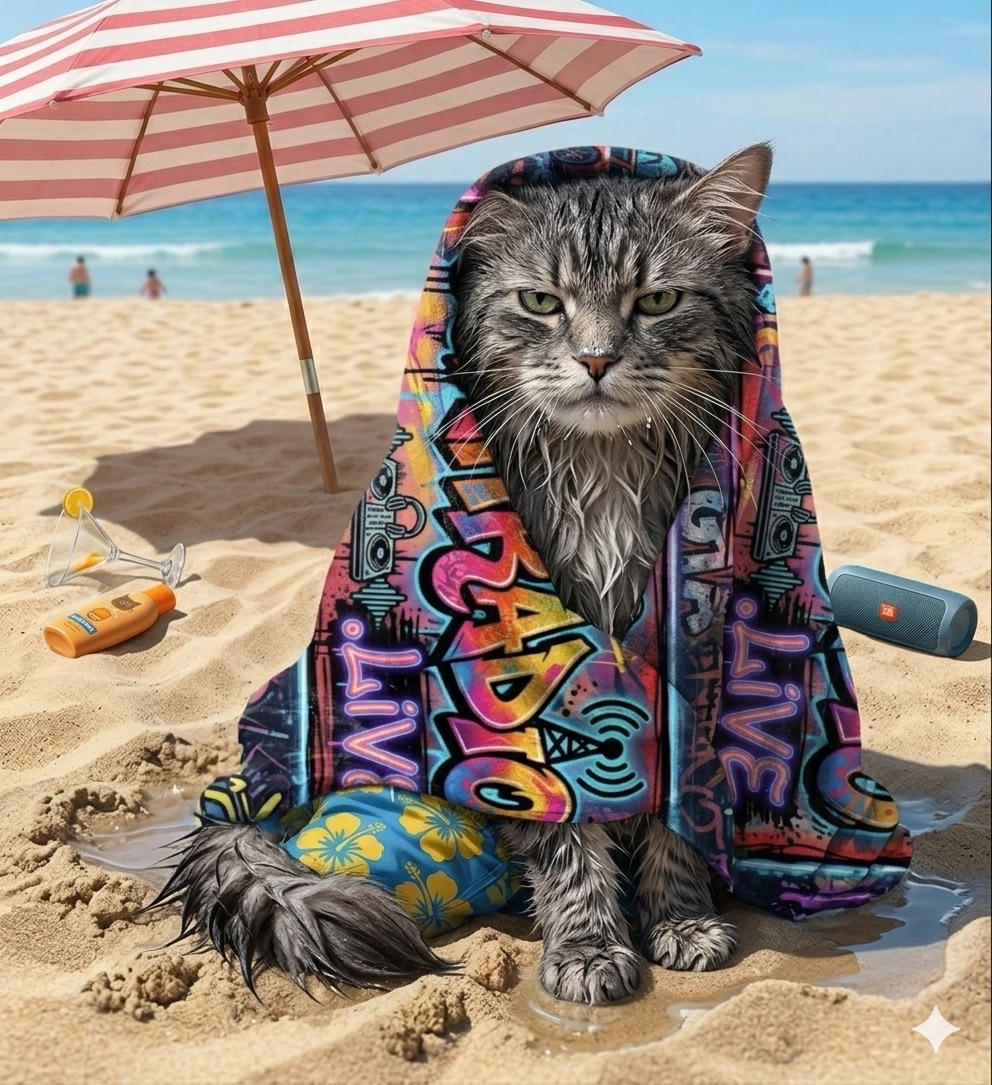 OGAHRADIO.live - Beach Towel - Image 4