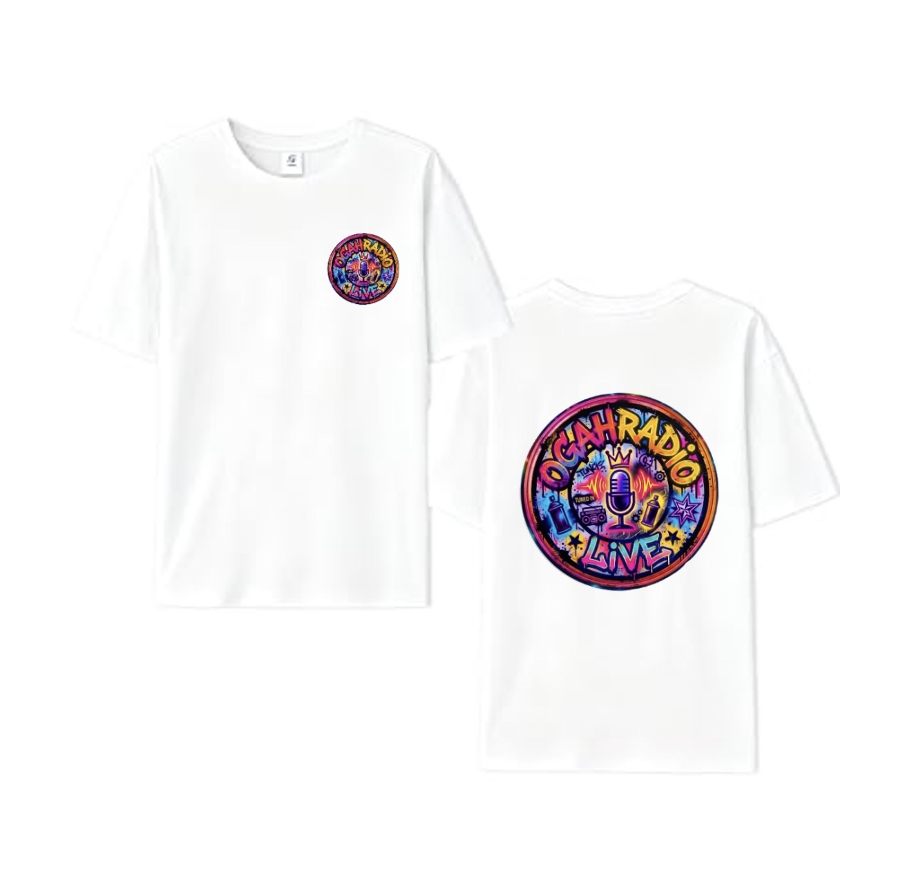 Official OGAHradio.live Custom Graphic Tee