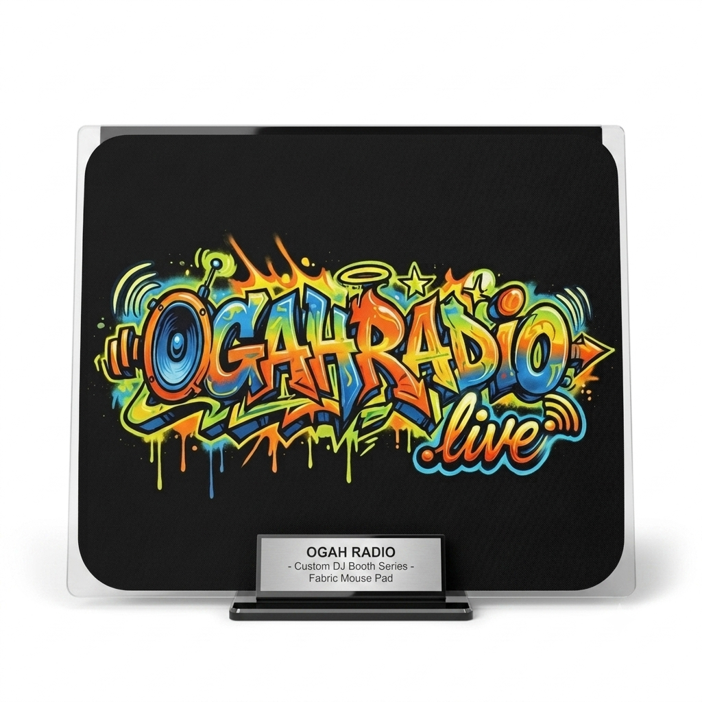 OGAHRADIO.live Graffiti Music Mouse Pad - Image 2