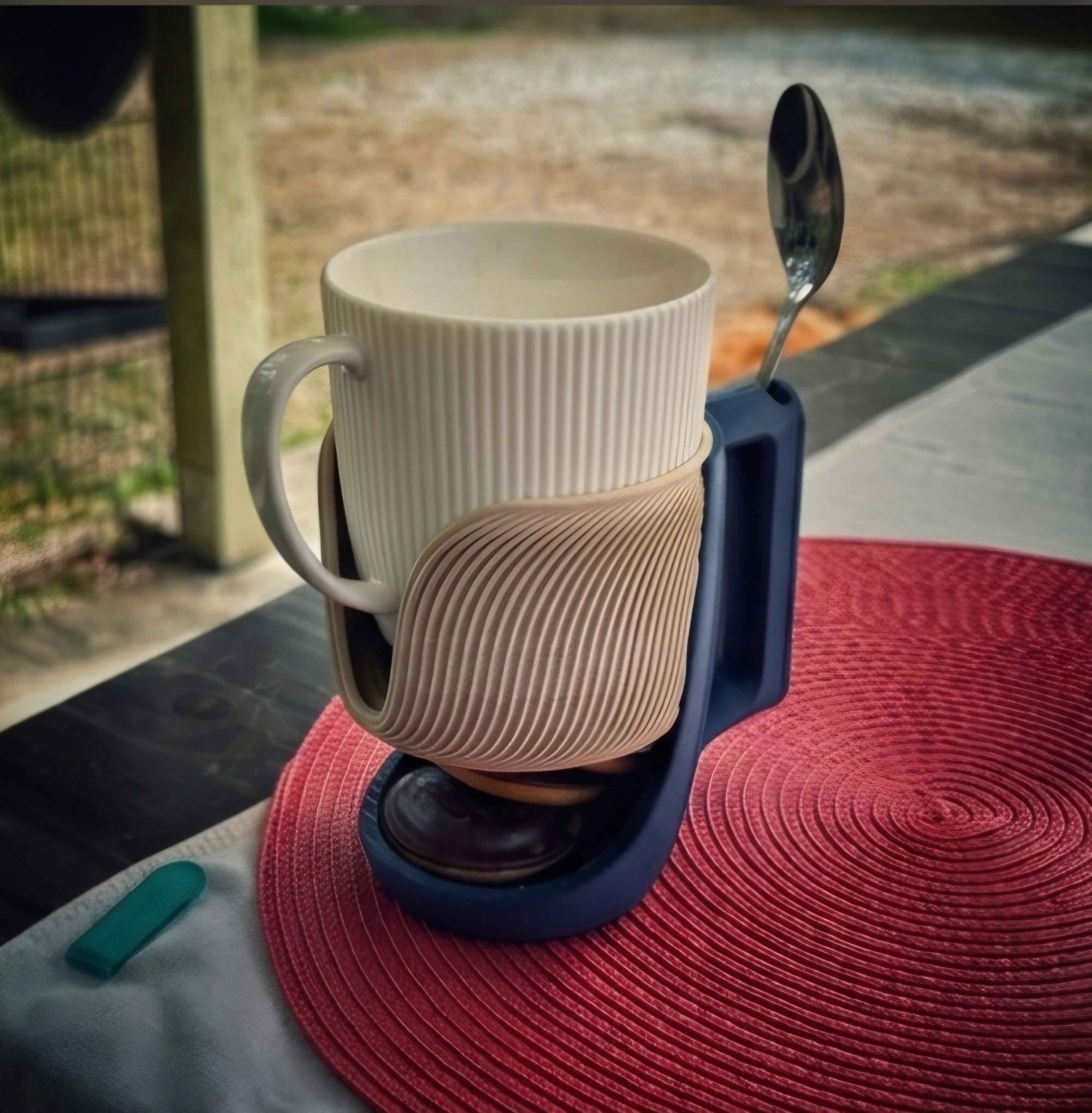 💙 3D Printed Clamp-On Desk Cup Holder - Image 2